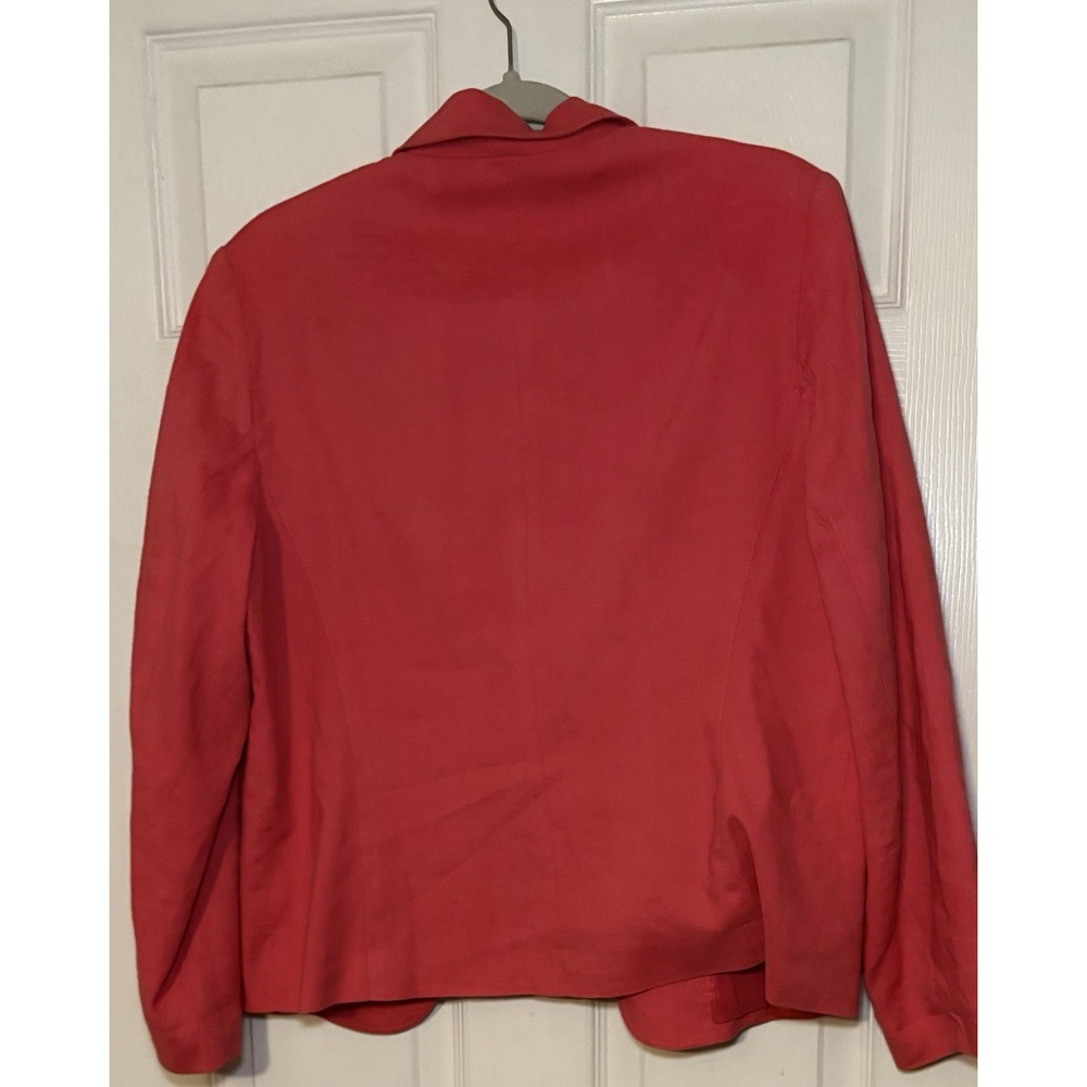 Talbots Watermelon 3-Button Classic Blazer Professional Career Preppy 14P - Picture 2 of 2